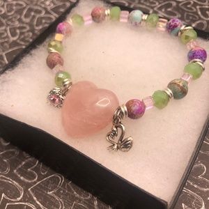 Hearts Jade Bracelet